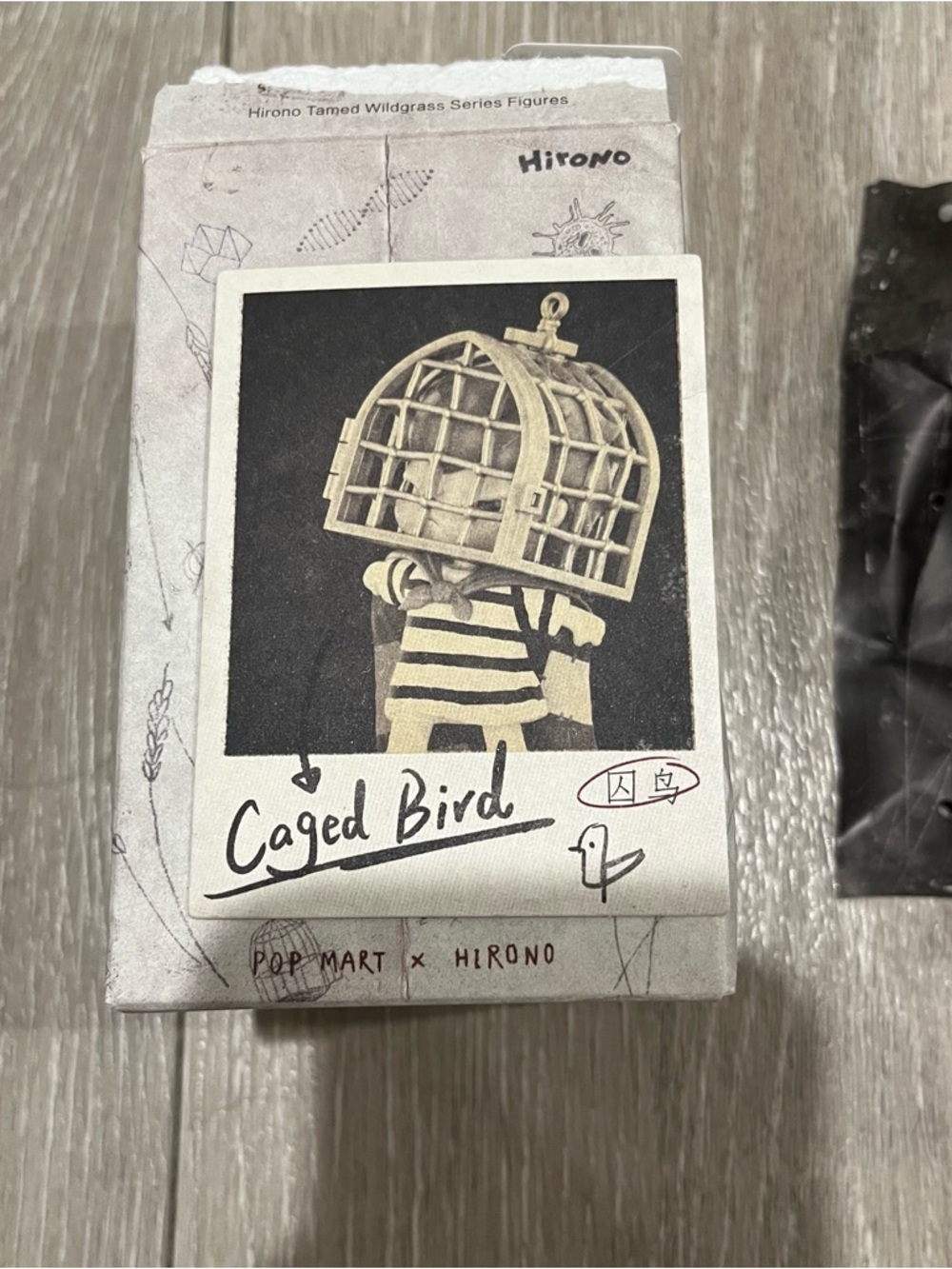 POP Mart Hirono Tamed Wildgrass series figures CAGED BIRD like new - Picture 2 of 5